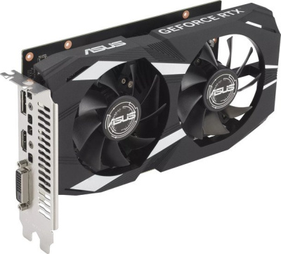 Картинка Видеокарта ASUS Dual GeForce RTX 3050 OC Edition 6GB DUAL-RTX3050-O6G Видеокарта ASUS Dual GeForce RTX 3050 OC Edition 6GB DUAL-RTX3050-O6G