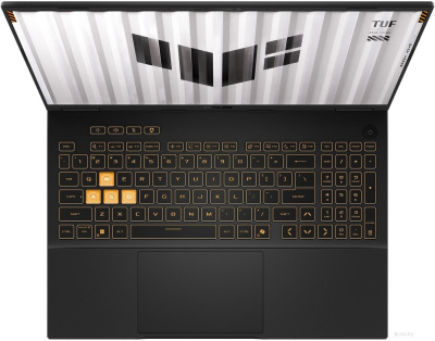 ASUS TUF Gaming F16/ FX608JHR-RV060/ i7-14650HX/ 16 FHD+ AG IPS-level 16:10 300nits 165Hz/ RTX5050 8GB/ 32GB/ 1TB/ DOS/ noODD/ мышь+рюкзак/ Jaeger Gray ноутбук 90NR0NA1-M003L0