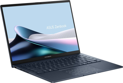Ноутбук Asus Zenbook 14 OLED UX3405MA-QD992 Core Ultra 9 185H 16Gb SSD512Gb Intel Arc 14" OLED FHD+ (1920x1200) noOS blue WiFi BT Cam Bag (90NB11R1-M01SU0)
