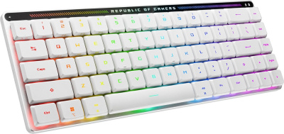 Клавиатура ASUS ROG Falchion Moonlight White (ASUS RX Low Profile Blue)