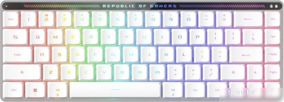 Клавиатура ASUS ROG Falchion Moonlight White (ASUS RX Low Profile Blue)