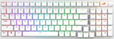 Картинка Клавиатура ASUS ROG Strix Scope II 96 Wireless Moonlight White (NX Snow) Клавиатура ASUS ROG Strix Scope II 96 Wireless Moonlight White (NX Snow)
