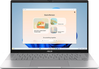 ASUS Vivobook S14/ S3407CA-LY105/ U5-225H/ 14 WUXGA 16:10 IPS-level AG 300nits/ UHD/ 16GB/ 512GB/ DOS/ мышь + рюкзак/ Cool Silver ноутбук 90NB16J1-M007N0