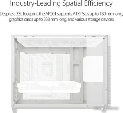 Картинка Корпус ASUS Prime AP201 (белый) Корпус ASUS Prime AP201 (белый)