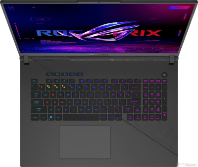 ASUS ROG Strix G18/ G814JVR-N6035/ i9-14900HX/ 18 2.5K AG IPS-level 16:10 500nits 240Hz/ GF RTX 4060 8GB/ 32GB/ 1TB/ DOS/ noODD/ Eclipse Gray ноутбук 90NR0IF6-M001L0
